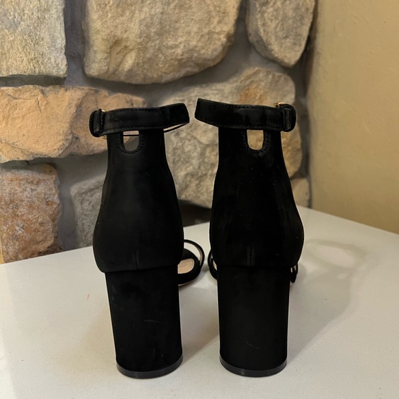 Stuart Weitzman 75 Less Nudist Black Suede Leather Heels Size 7 - Picture 8 of 12